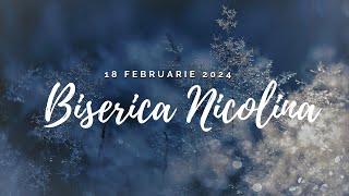 Program Seara 18.02.2024 Biserica Nicolina 2024