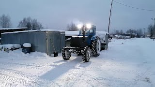 Т-40/ зачистка снега 31 декабря))