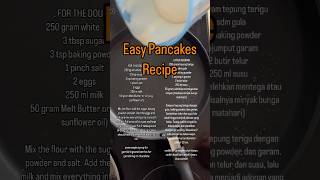 Easy Pancakes Recipe #cooking #chefindonesia #baking #breakfast