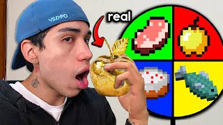 Probé Comida de Minecraft en la Vida Real