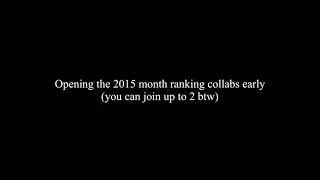 2015 Month Ranking collabs