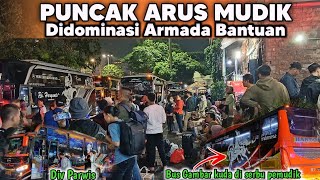 Puncak Arus Mudik ♨️ Didominasi armada bantuan ada unit gambar kuda terbang 😍