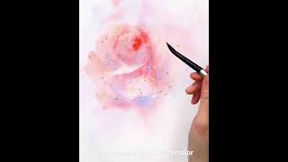 How to paint a rose with water drop