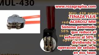 1600M430 TENAZA PLANOS FLEJE METALICO 32 MM M 430 DOBLE ACCION