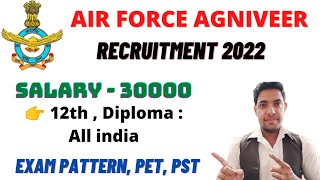 Air Force Agniveer Vayu Recruitment 2022 | Agniveer Air force Full Selection Process | Airforce