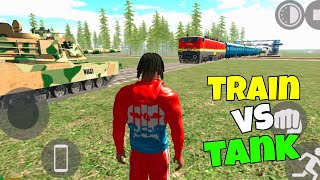 TRAIN VS TANK IN INDIAN BIKE DRIVING 3D MALAYALAM FUNNY STORY #gaming #trending #indianbikedriving3d