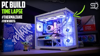 PC BUILD TIME LAPSE - THERMALTAKE VIEW 380TG (13600KF + 7900XT)