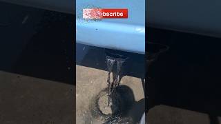 Weird dip of the high pressure hose in the Exhaust 🚿🤮 #carwash #cardetailing #short