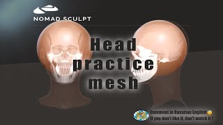 Nomad Sculpt - Beginner practice mesh- Human Head - Male / Female  - download (V1.71 -8.1.2023)