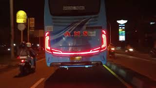 BUS ANS PADANG - JAKARTA DI JALAN RAYA BOGOR