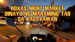 ROXAS NIGHT MARKET DINAYO NG MARAMING TAO SA PAGDIRIWANG NG 37TH KADAYAWAN SA DAVAO CITY [4K HD]