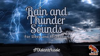 THUNDER and RAIN Sounds for Sleeping BLACK SCREEN | City Ambiance  | Dark Screen City Sounds