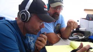 Field Day 2013 - June 22, 2013 - KF7MCA describes his contacts to Joe, N2QOJ