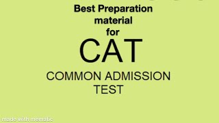 Best CAT 2021 preparation material by 99+ percentiler | iim cat help | preparation material |