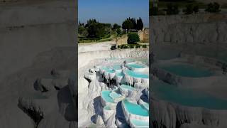 Pamukkale, situs warisan dunia UNESCO dengan keindahan yang unik hasil karya alam. #türkiye