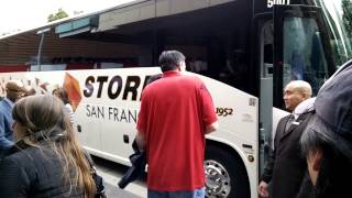 Kevin McHale boards team bus in San Francisco