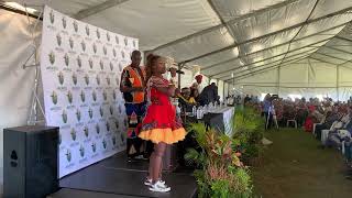 Nelisiwe Sibiya singing Mkabayi ka Jama at Zulu Maiden’s Event.