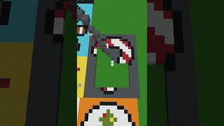 Minecraft Christmas Pixel Art - Candy #shorts