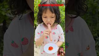 ADEK BELUM PERNAH MAKAN SOSIS #funny #cute