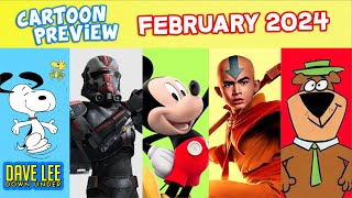 Every CARTOON MOVIE & SERIES in FEBRUARY 2024 (Mickey Mouse, Avatar, Snoopy, Jellystone, Star Wars)