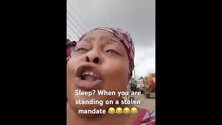 Sleep? When you are standing on a stolen  mandate 😂😂😂😂 #followerseveryone