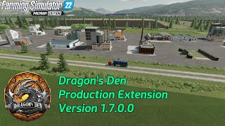 Dragon's Den Production Extension Version 1.7 Mod Update | Farming Simulator 22 | FS22