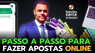 Como REALIZAR as APOSTAS ONLINE pelos canais OFICIAIS da CAIXA