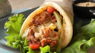 Chicken shawarma || Super easy shawarma with  white & red sauce by Taste the best