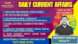 Daily Current Affairs Analysis I 8th and 9th November I APSC I Exam Shastraz I MRINMOY Sir