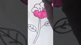 how to draw a flower Easy step by step #drawingforkids #drawing #easydrawing