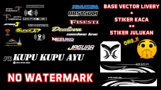 BASE VECTOR,STIKER KACA,STIKER JULUKAN KUPU KUPU AYU