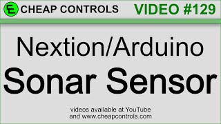 #129 Nextion and Arduino Sonar Sensor and a graph on a waveform
