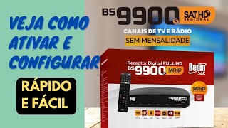 Ativando e Instalando o BEDIN SAT BS9900s | O Melhor Receptor Sat HD Regional de 2022 / 2023