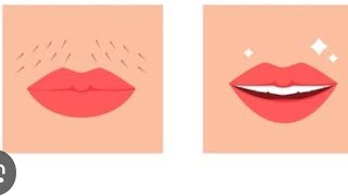 how to use finger tips, removal upper lips 👄 and lower lip hair from starting to end,👍🤍