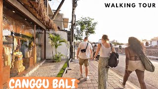 Canggu Batu Bolong Street Sunset Walking to Beach | Walking Tour Bali Today August 2024