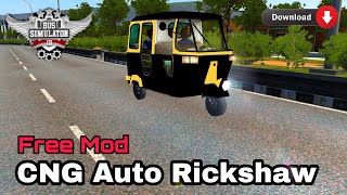 New CNG Auto Rickshaw Mod For Bus Simulator Indonesia | BUSSID V3.6.1 | #bussidmods #bussid #mod ...