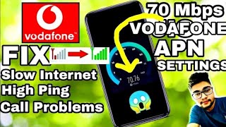 70 Mb/s Vodafone Net Speed Setting Vodafone Network Problem Vodafone Internet Settings Vodafone Apn