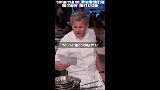 STARING at GORDON RAMSAY?! #shorts #gordonramsay