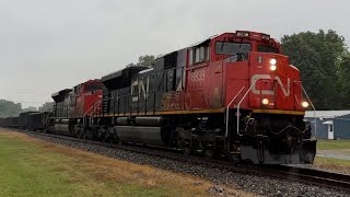 CN 8939 SD70M-2 w/ Awesome K5LLA Leads Manifest In The Rain