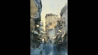 CHIEN CHUNG WEI  Watercolor Painting 476