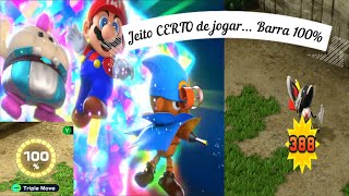 Aprenda a LUTAR do jeito Certo... SUPER MARIO RPG REMASTER (Como SUBIR a PORCENTAGEM %)