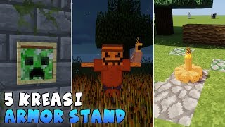 5 KREASI ARMOR STAND TERKEREN YANG BISA KALIAN BUAT DI MINECRAFT