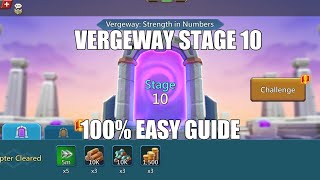 Lords mobile Vergeway Stage 10|Vergeway Strength In Numbers Stage 10 Easiest Guide