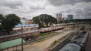 12725 KSR Bengaluru Dharwad Siddhaganga Intercity Express arriving Yesvantpur Station #railfans