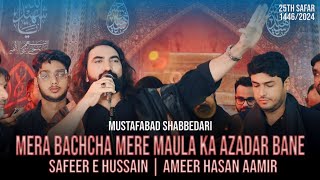 Mera Bachcha Mere Maula Ka Azadar Bane || Safeer E Hussain || Ameer Hasan Aamir || 25th Safar 2024