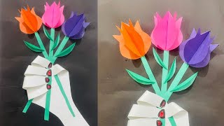 How to make Rose💐|| How to make Easy Rose crafting || Paper crafting || making Rose with paper