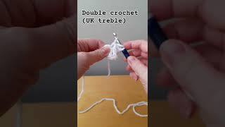 Double crochet stitch. How to make a treble crochet stitch #crochetforbeginners #crochettutorial