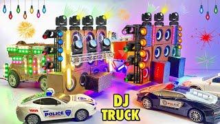 DIY Mini Wedding DJ Road Lights shaadi wala DJ Competition ￼DJ with Loading Truck Decoration DJLight