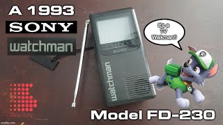 Eskie's Vlog 073123: A Sony Watchman Model FD-230