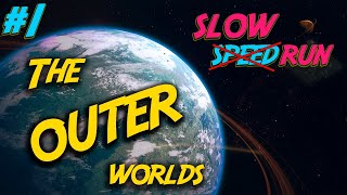 Ленивый спидран The Outer Worlds за 3ч38мин (стрим №1, lazy speedrun, slowrun, stream)